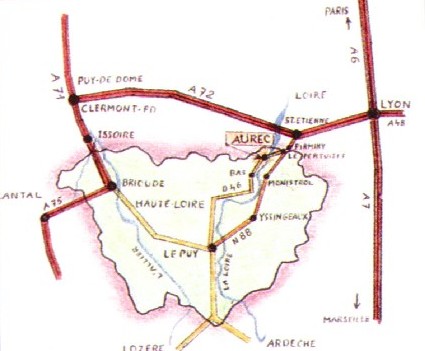 Plan d'Aurec sur Loire